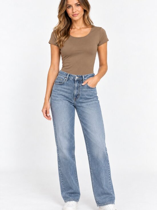 Abercrombie & Fitch Tops - Abercrombie & Fitch Women’s Tan Bodysuit